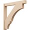 Ekena Millwork 6-in W x 42-in D x 42-in H Balboa Block Rough Cedar Woodgrain TimberThane Outlooker, Primed Tan OUTUR060X42X42BOA44RCPR - alternate 1